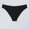 Einfarbige Bikinihose – Schwarz Einfarbige Bikinihose – Schwarz