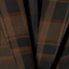 Einreihiger Oversize-Blazer – kariert, dunkelbraun Einreihiger Oversize-Blazer – kariert, dunkelbraun