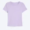 Eng anliegendes Mini-T-Shirt – Helllila Eng anliegendes Mini-T-Shirt – Helllila