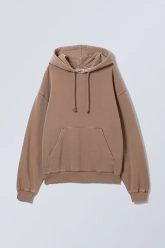 Essence Standard Kapuzenpullover – gewaschenes Dunkelbeige