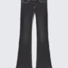Fancy Booty Bei Low Rise Skinny Bootcut Jeans – Polly Black Print – Schwarz | Cheap Monday Gb Fancy Booty Bei Low Rise Skinny Bootcut Jeans – Polly Black Print – Schwarz | Cheap Monday Gb