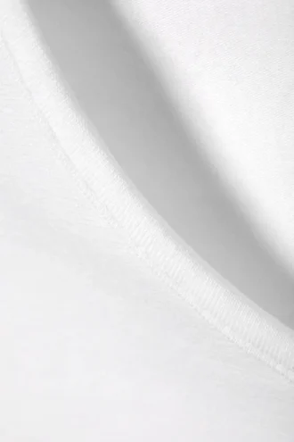 Figurbetontes Baumwoll-Tanktop – Weiß