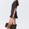 Fit-and-Flare-Mini-Kleid – Dunkelgrau Fit-and-Flare-Mini-Kleid – Dunkelgrau