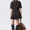 Fit-and-Flare-Mini-Kleid – Dunkelgrau Fit-and-Flare-Mini-Kleid – Dunkelgrau
