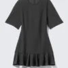 Fit-and-Flare-Mini-Kleid – Dunkelgrau Fit-and-Flare-Mini-Kleid – Dunkelgrau