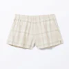 Flanell-Boxershorts – Beige kariert Flanell-Boxershorts – Beige kariert