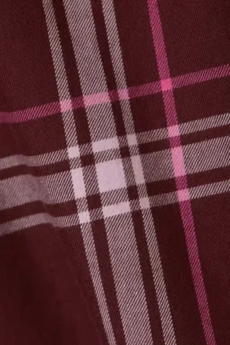 Flanell-Boxershorts – Dunkelrot kariert