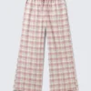 Flanell-Pyjama-Hose – rosa-weiß kariert Flanell-Pyjama-Hose – rosa-weiß kariert