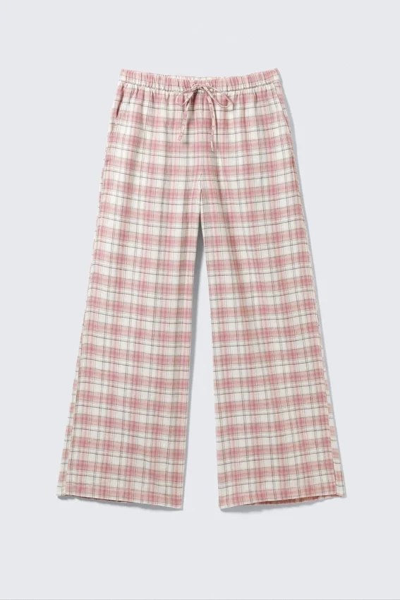 Flanell-Pyjama-Hose – rosa-weiß kariert Flanell-Pyjama-Hose – rosa-weiß kariert