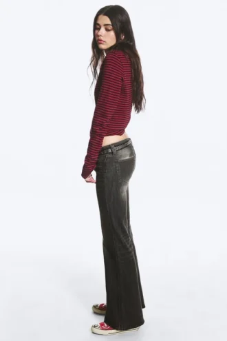 Flare Low Rise Flared Skinny Jeans – Senfgelb-Schwarz – Schwarz | Cheap Monday GB Flare Low Rise Flared Skinny Jeans – Senfgelb-Schwarz – Schwarz | Cheap Monday GB