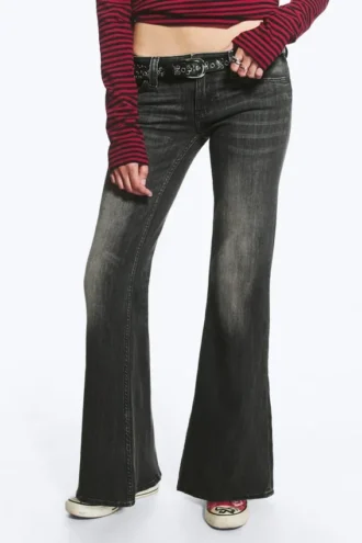 Flare Low Rise Flared Skinny Jeans – Senfgelb-Schwarz – Schwarz | Cheap Monday GB Flare Low Rise Flared Skinny Jeans – Senfgelb-Schwarz – Schwarz | Cheap Monday GB
