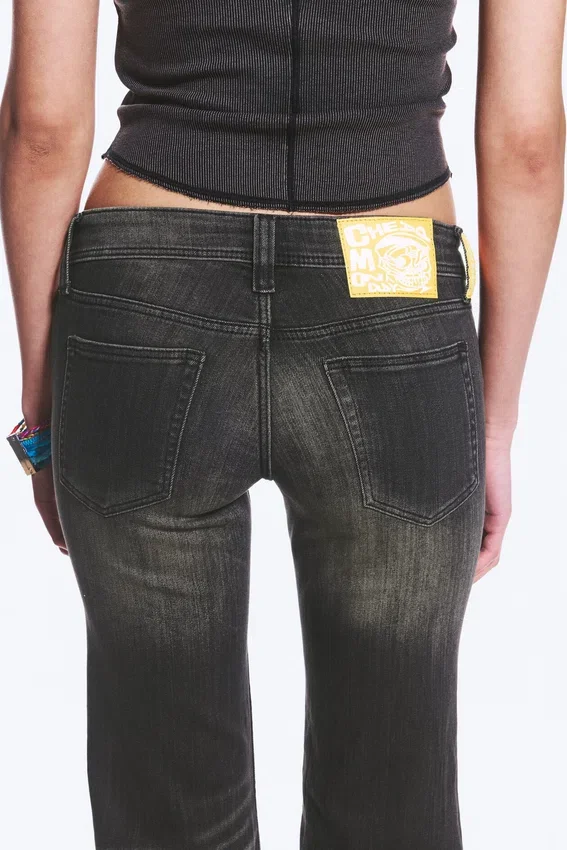 Flare Low Rise Flared Skinny Jeans – Senfgelb Schwarz – Schwarz | Cheap Monday Gb Flare Low Rise Flared Skinny Jeans – Senfgelb Schwarz – Schwarz | Cheap Monday Gb