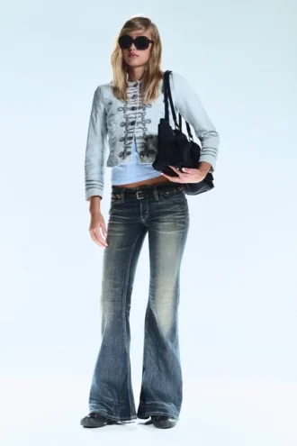 Flare Low Rise Flared Skinny Jeans – Stahlblau – Mittelblau | Cheap Monday Gb Flare Low Rise Flared Skinny Jeans – Stahlblau – Mittelblau | Cheap Monday Gb