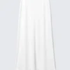 Fließender High-Low-Maxirock – Weiß Fließender High-Low-Maxirock – Weiß