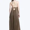 Fließendes Maxikleid – Braun Fließendes Maxikleid – Braun