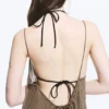 Fließendes Maxikleid – Braun Fließendes Maxikleid – Braun