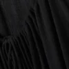 Fließendes Maxikleid – Schwarz Fließendes Maxikleid – Schwarz