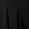 Fließendes Minikleid mit V-Ausschnitt – Schwarz Fließendes Minikleid mit V-Ausschnitt – Schwarz