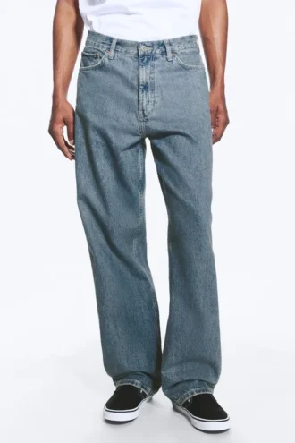 Galaxy Mid Rise Loose Straight Jeans – 2000 Blue – Mittelblau Galaxy Mid Rise Loose Straight Jeans – 2000 Blue – Mittelblau
