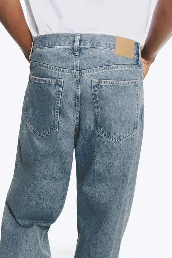 Galaxy Mid Rise Loose Straight Jeans – 2000 Blue – Mittelblau Galaxy Mid Rise Loose Straight Jeans – 2000 Blue – Mittelblau