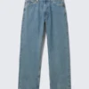 Galaxy Mid Rise Loose Straight Jeans – 2000 Blue – Mittelblau Galaxy Mid Rise Loose Straight Jeans – 2000 Blue – Mittelblau