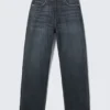 Galaxy Mid Rise Loose Straight Jeans – Deep Sea Blue – Dunkelblau Galaxy Mid Rise Loose Straight Jeans – Deep Sea Blue – Dunkelblau