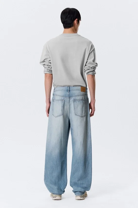 Galaxy Mid Rise Loose Straight Jeans – Kimberley Blue – Hellblau Galaxy Mid Rise Loose Straight Jeans – Kimberley Blue – Hellblau