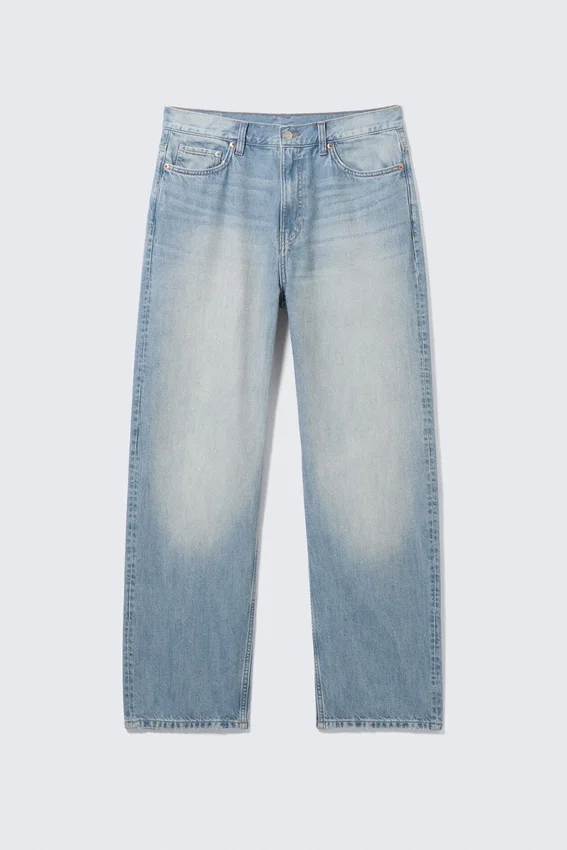 Galaxy Mid Rise Loose Straight Jeans – Kimberley Blue – Hellblau Galaxy Mid Rise Loose Straight Jeans – Kimberley Blue – Hellblau
