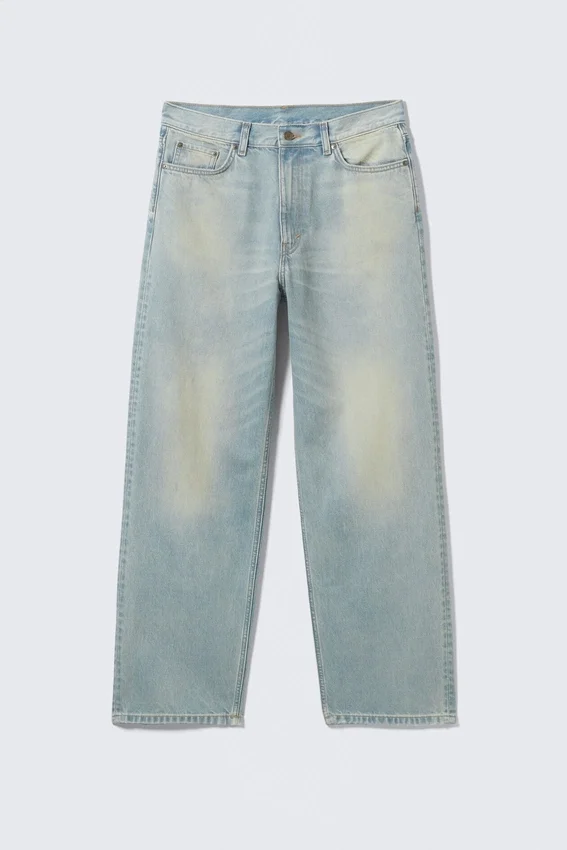 Galaxy Mid Rise Loose Straight Jeans – Port Blue – Hellblau Galaxy Mid Rise Loose Straight Jeans – Port Blue – Hellblau