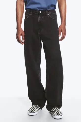 Galaxy Mid Rise Loose Straight Jeans – Tuned Black – Schwarz Galaxy Mid Rise Loose Straight Jeans – Tuned Black – Schwarz