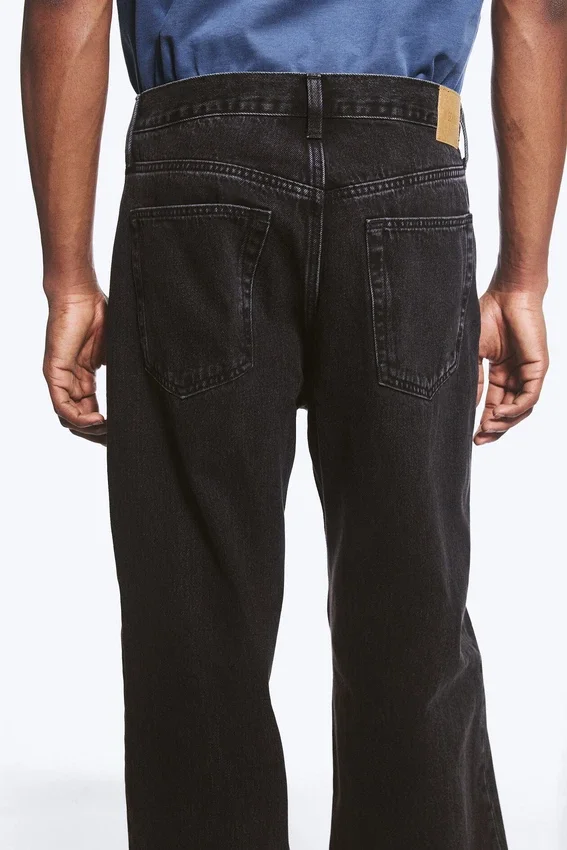 Galaxy Mid Rise Loose Straight Jeans – Tuned Black – Schwarz Galaxy Mid Rise Loose Straight Jeans – Tuned Black – Schwarz