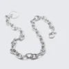 Geldbörsenkette aus Metallgliedern – Silber Geldbörsenkette aus Metallgliedern – Silber