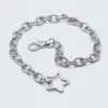 Geldbörsenkette aus Metallgliedern – Silber Geldbörsenkette aus Metallgliedern – Silber