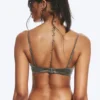 Gepolstertes Bikini-Oberteil mit Bügeln – Dusty Grey