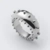 Gepunkteter Ring – Silber