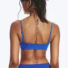 Gerafftes Dreieck-Bikini-Oberteil – Hellblau