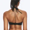 Gerafftes Neckholder-Bandeau-Bikini-Oberteil – Schwarz Gerafftes Neckholder-Bandeau-Bikini-Oberteil – Schwarz