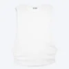 Gerafftes Tanktop – Weiß Gerafftes Tanktop – Weiß