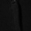 Gerippte, langärmelige Pyjama-Strickjacke – Schwarz Gerippte, langärmelige Pyjama-Strickjacke – Schwarz