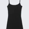 Gerippter, figurbetonter Jumpsuit – Schwarz Gerippter, figurbetonter Jumpsuit – Schwarz