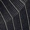 Gerippter, taillierter Rollkragenpullover – dunkelblau gestreift