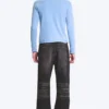 Geripptes Langarmshirt – Washed Blue Geripptes Langarmshirt – Washed Blue