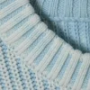 Geschrumpfter Strickpullover aus Baumwolle – gewaschen, hellblau Geschrumpfter Strickpullover aus Baumwolle – gewaschen, hellblau