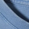 Geschrumpftes Baumwoll-T-Shirt mit kurzen Ärmeln – Blau Geschrumpftes Baumwoll-T-Shirt mit kurzen Ärmeln – Blau