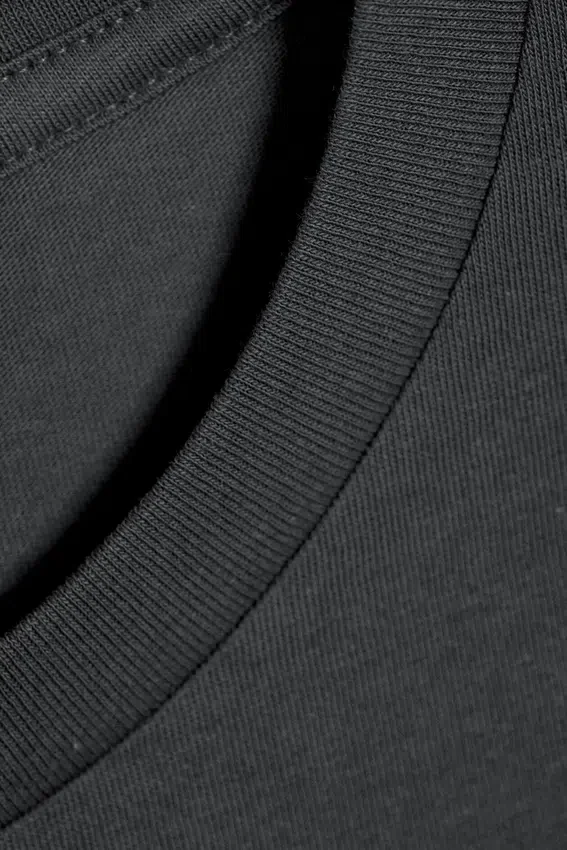 Geschrumpftes Langarmshirt aus Baumwolle – Dunkelgrau Geschrumpftes Langarmshirt aus Baumwolle – Dunkelgrau