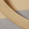 Gestreiftes Minikleid mit langen Ärmeln – beige-graue Streifen