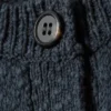 Gestrickte Weste mit Einreiher-Schluss – Dunkelblau Gestrickte Weste mit Einreiher-Schluss – Dunkelblau