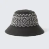 Gestrickter Jacquard-Bucket-Hut – Dunkelbraun Gestrickter Jacquard-Bucket-Hut – Dunkelbraun
