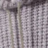 Gestrickter Kapuzenpullover mit Kordelzug – Flieder Gestrickter Kapuzenpullover mit Kordelzug – Flieder