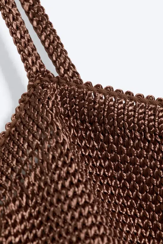 Gestricktes Camisole-Top mit quadratischem Ausschnitt – Braun Gestricktes Camisole-Top mit quadratischem Ausschnitt – Braun